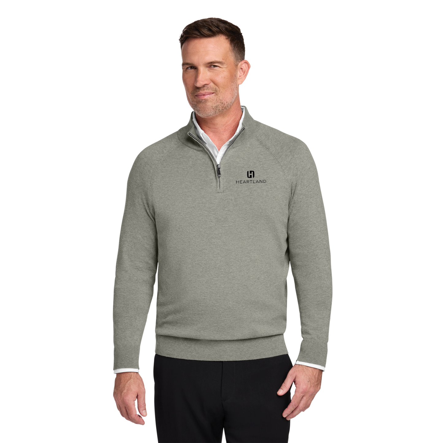 Brooks Brothers® Cotton Stretch 1/4-Zip Sweater