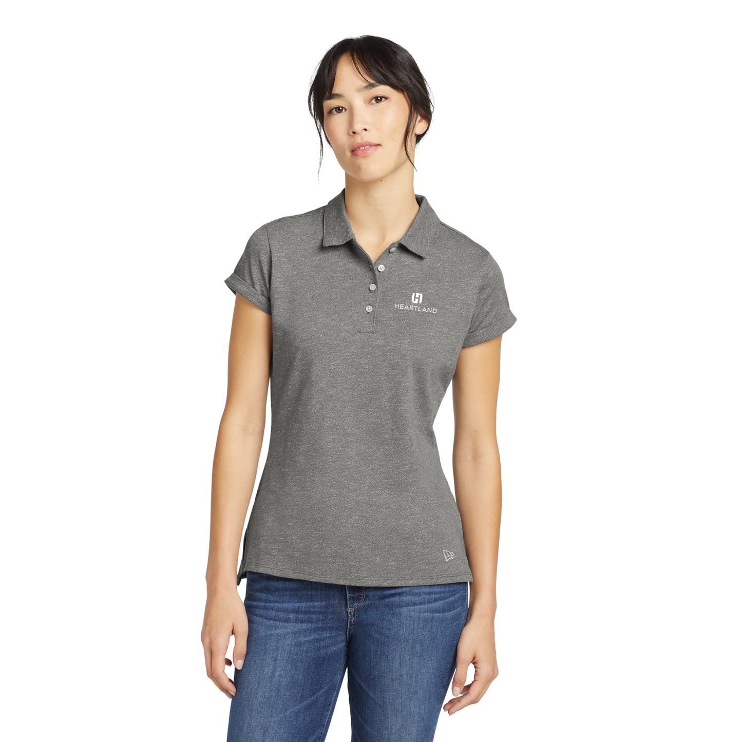 New Era® Women's Slub Twist Polo