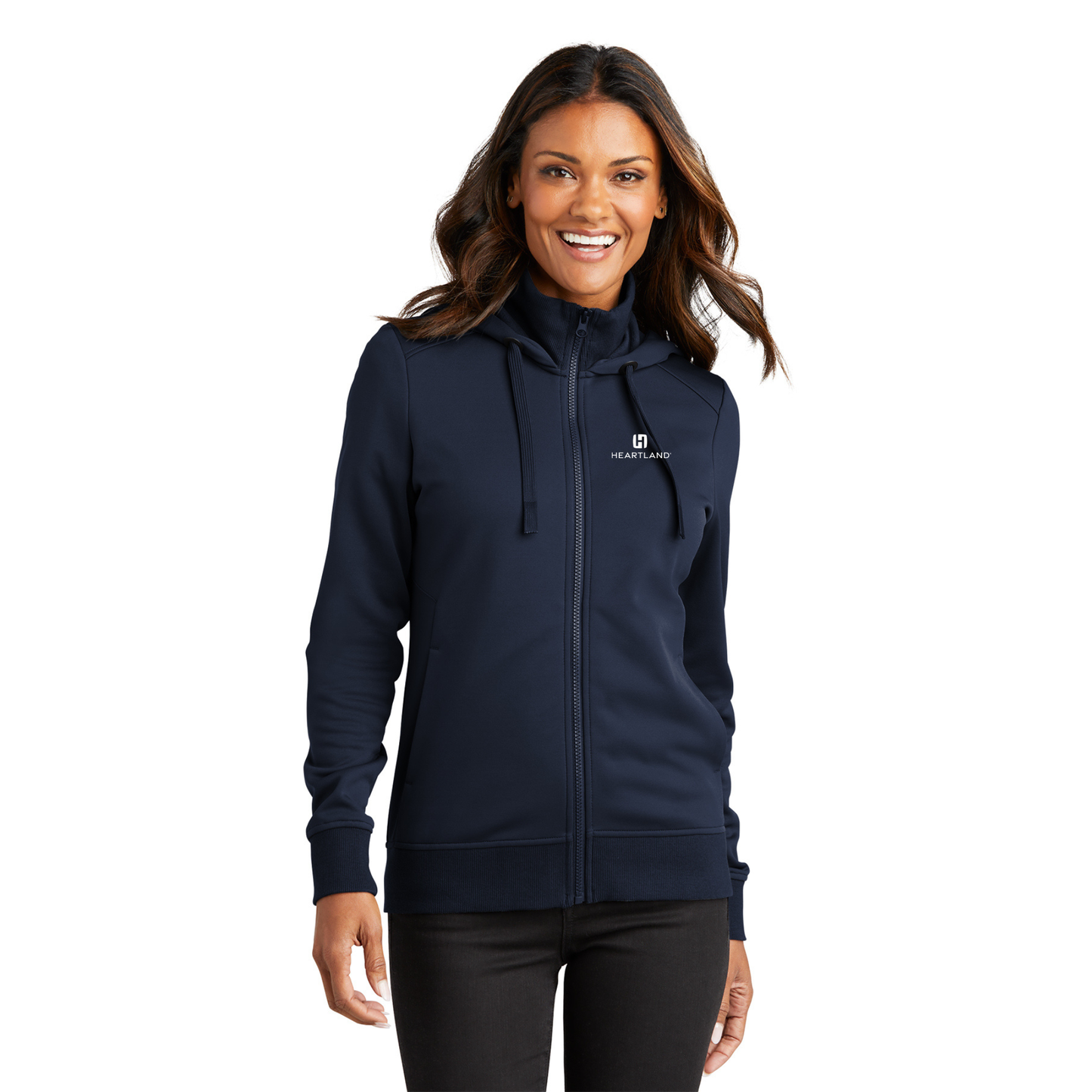 Port Authority® Women's Smooth Fleece Hooded Jacket