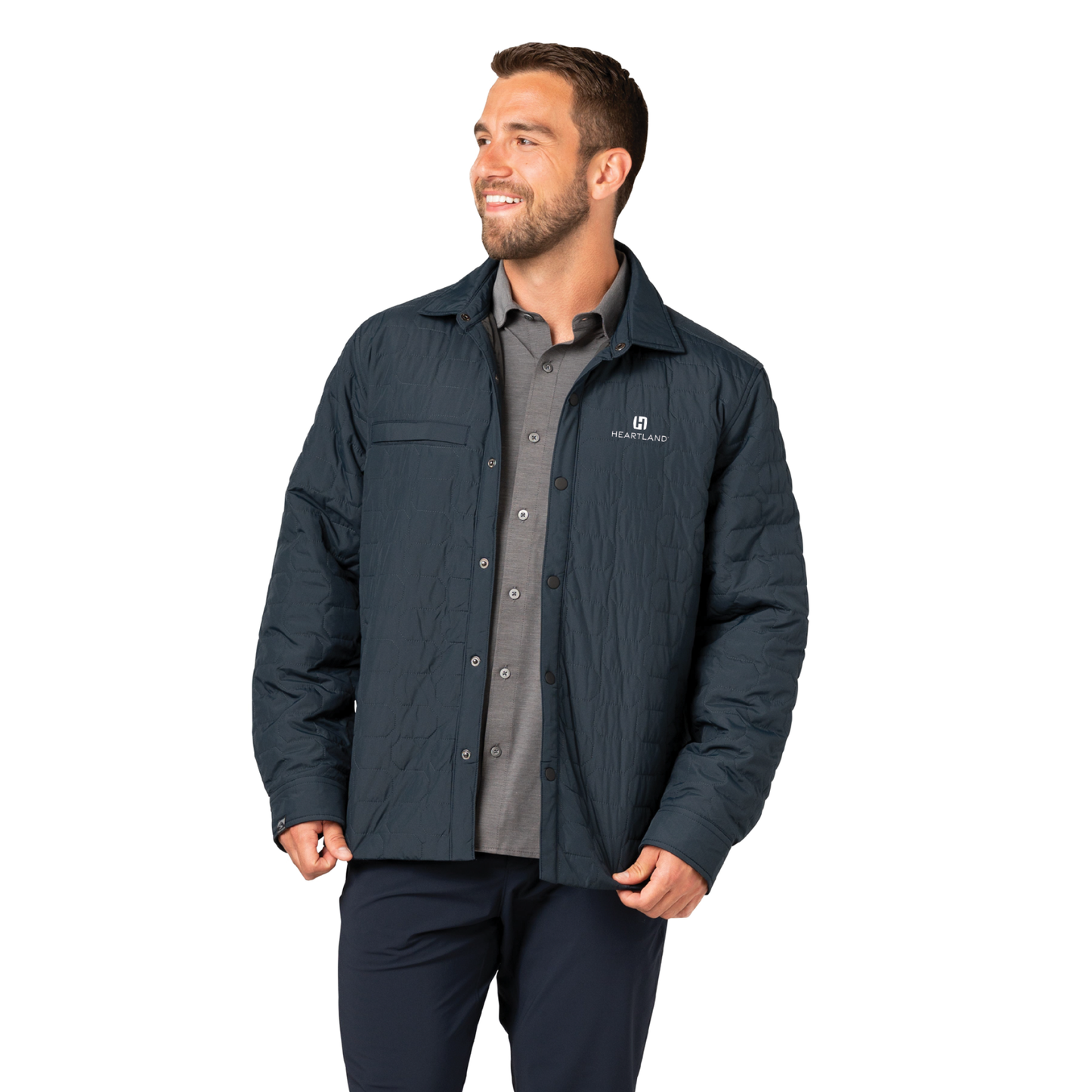 Storm Creek Men's Artisan 100 GSM Insulated Quilted Shirt Jacket