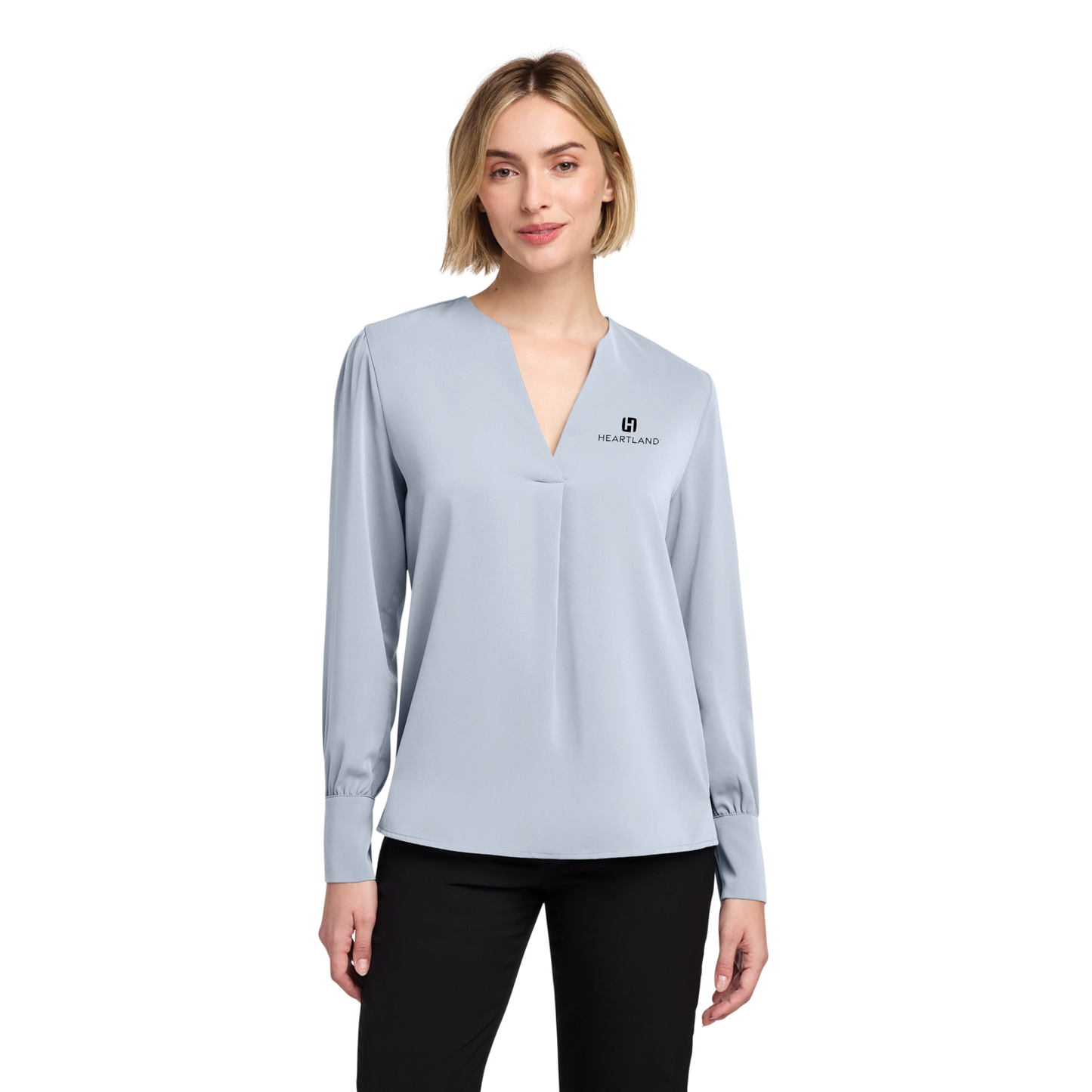 Brooks Brothers® Women's Open-Neck Satin Blouse