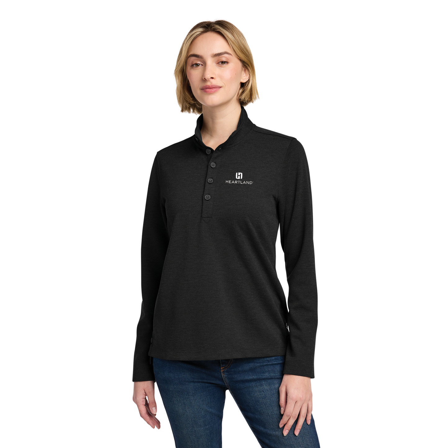 Brooks Brothers® Women's Mid-Layer Stretch 1/2-Button