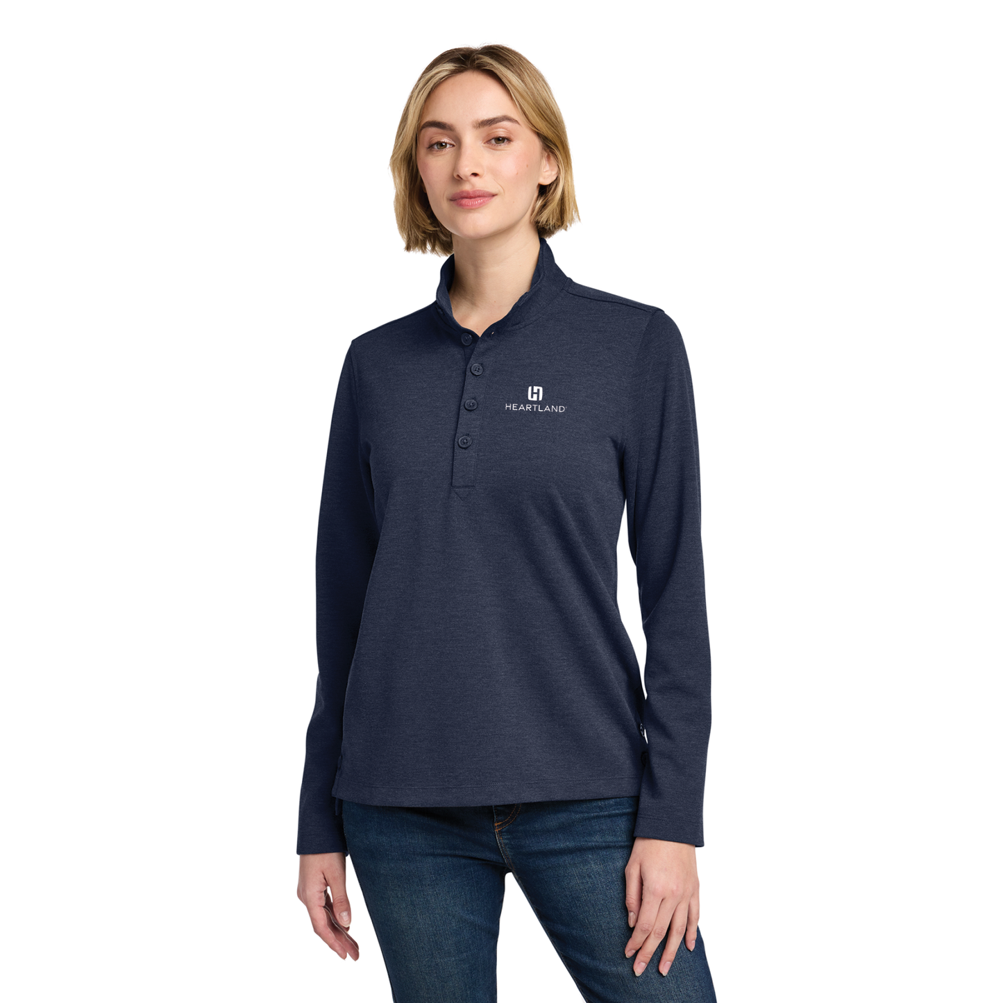Brooks Brothers® Women's Mid-Layer Stretch 1/2-Button