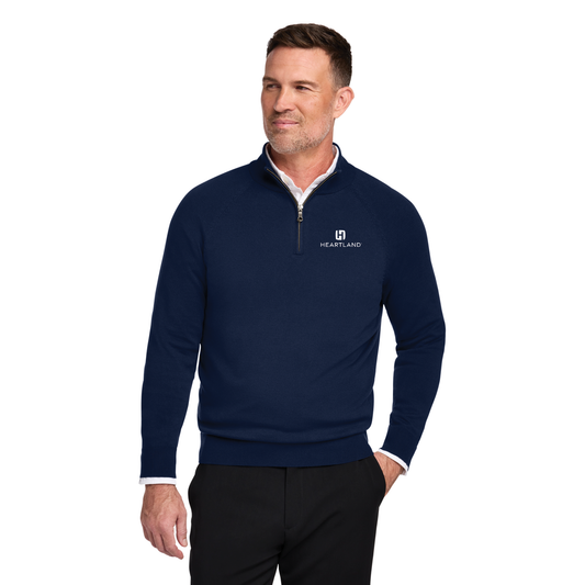 Brooks Brothers® Cotton Stretch 1/4-Zip Sweater