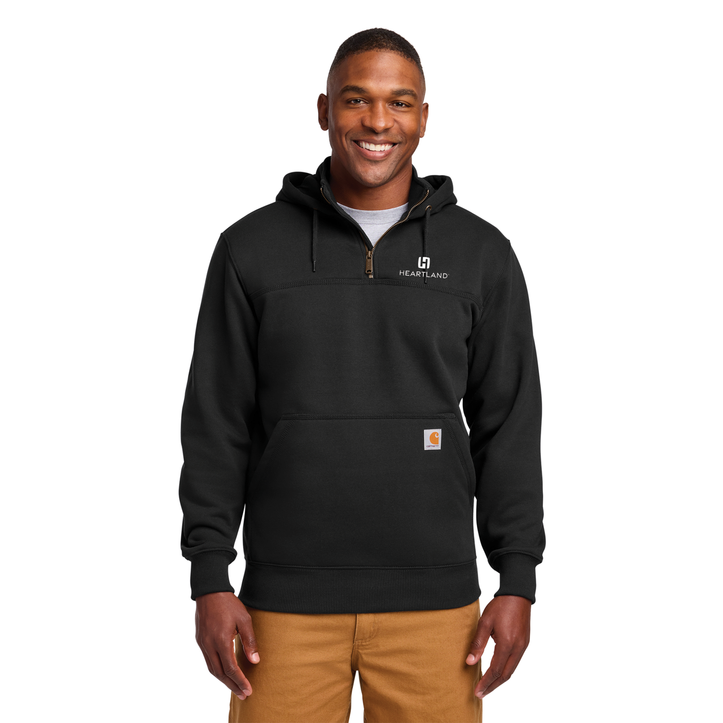 Carhartt® Rain Defender® Paxton Heavyweight Hooded Zip Mock Sweatshirt
