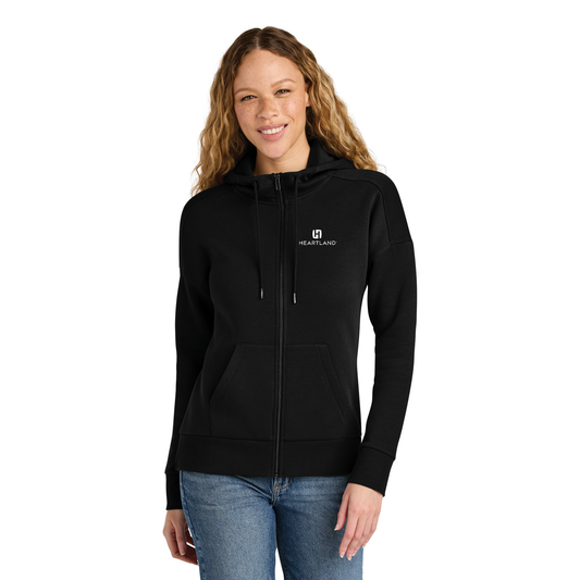 District® Women's Perfect Weight® Fleece Drop Shoulder Full-Zip Hoodie