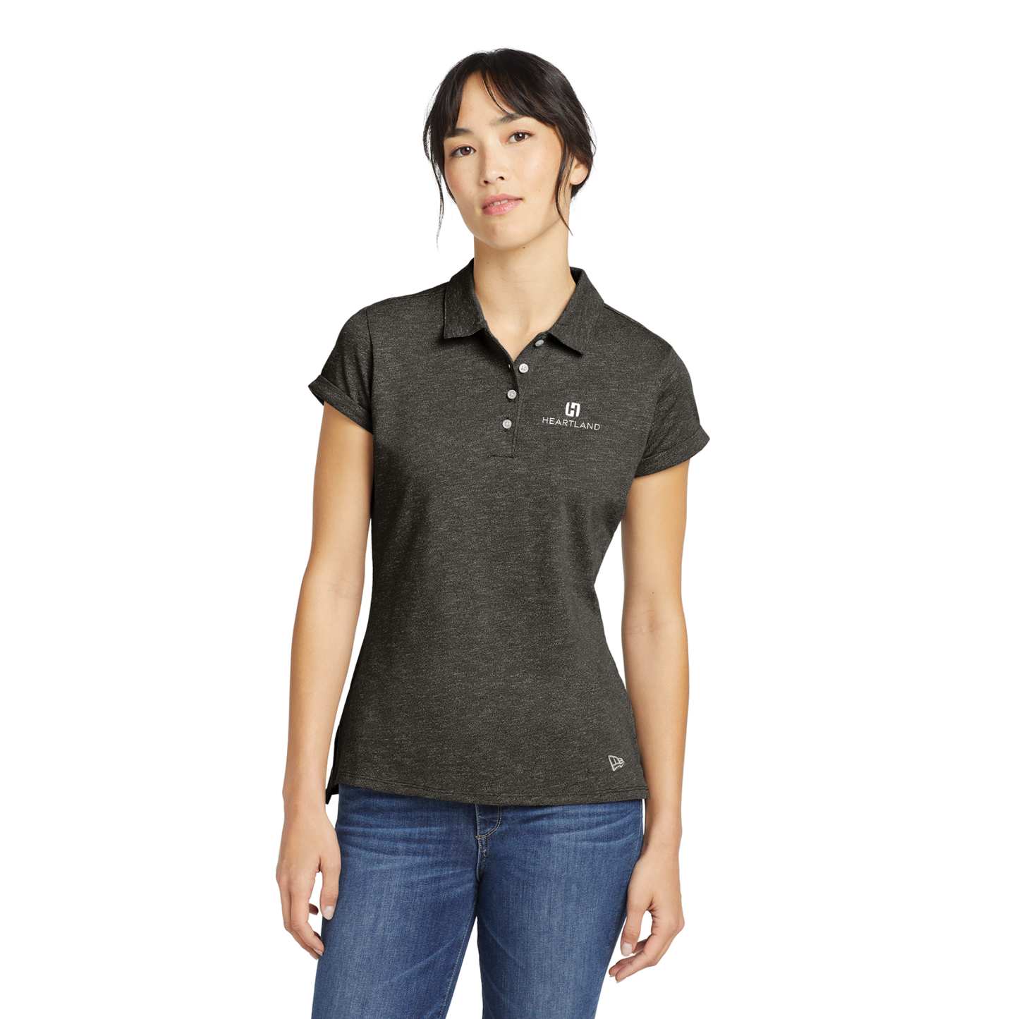 New Era® Women's Slub Twist Polo