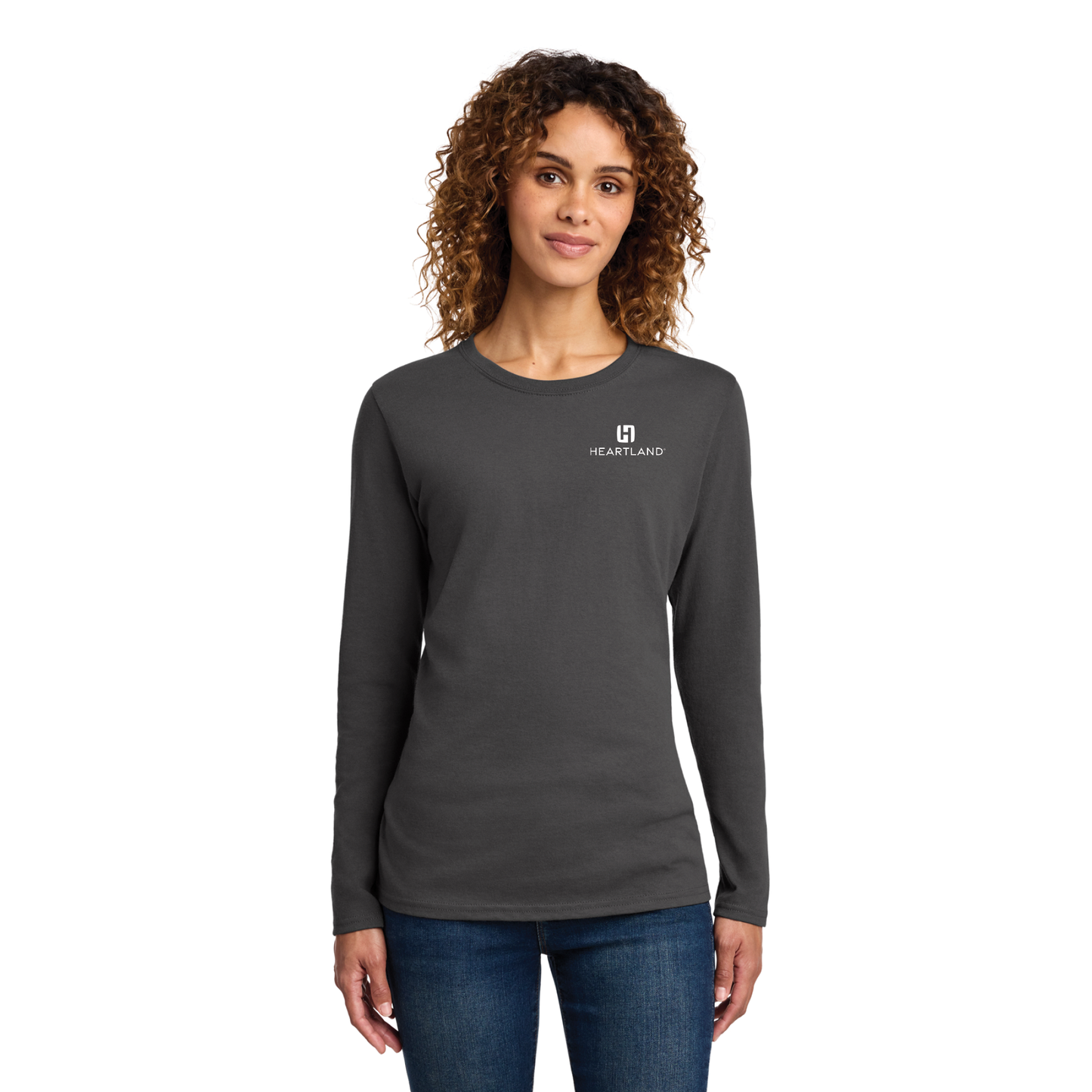 Port & Co™ Women's Long Sleeve Core Cotton Tee