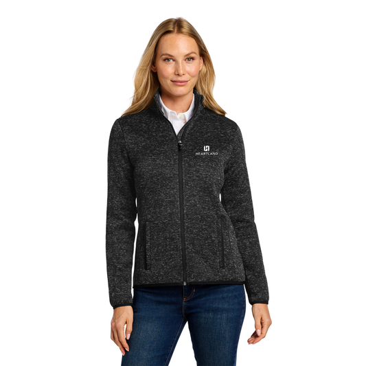 Port Authority® Women's Sweater Fleece Jacket